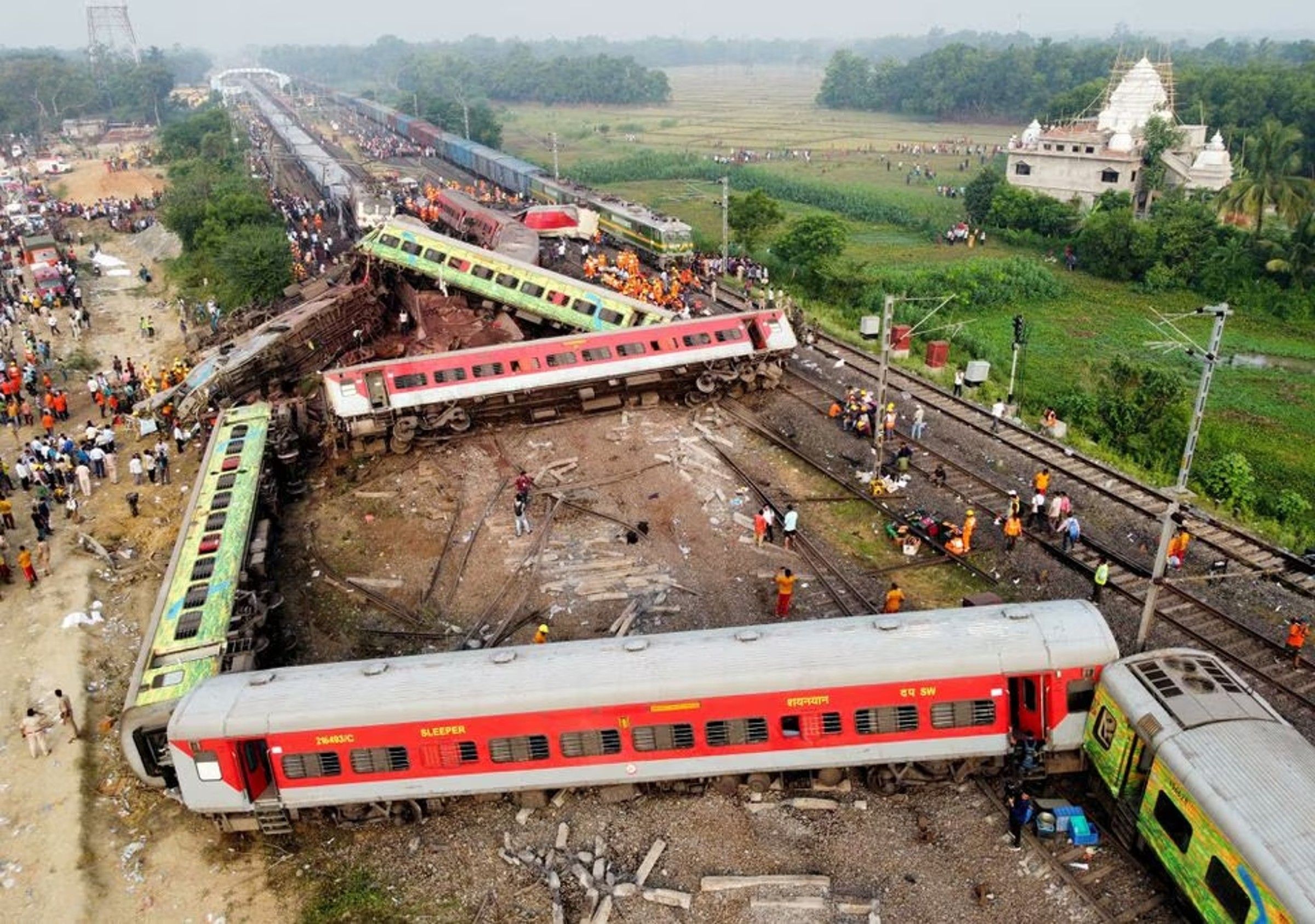 Kecelakaan Kreta api di India